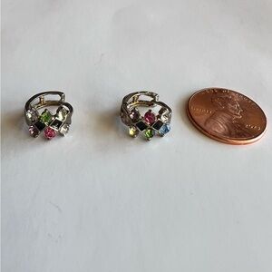 Elegant Multi-Color hoop earrings